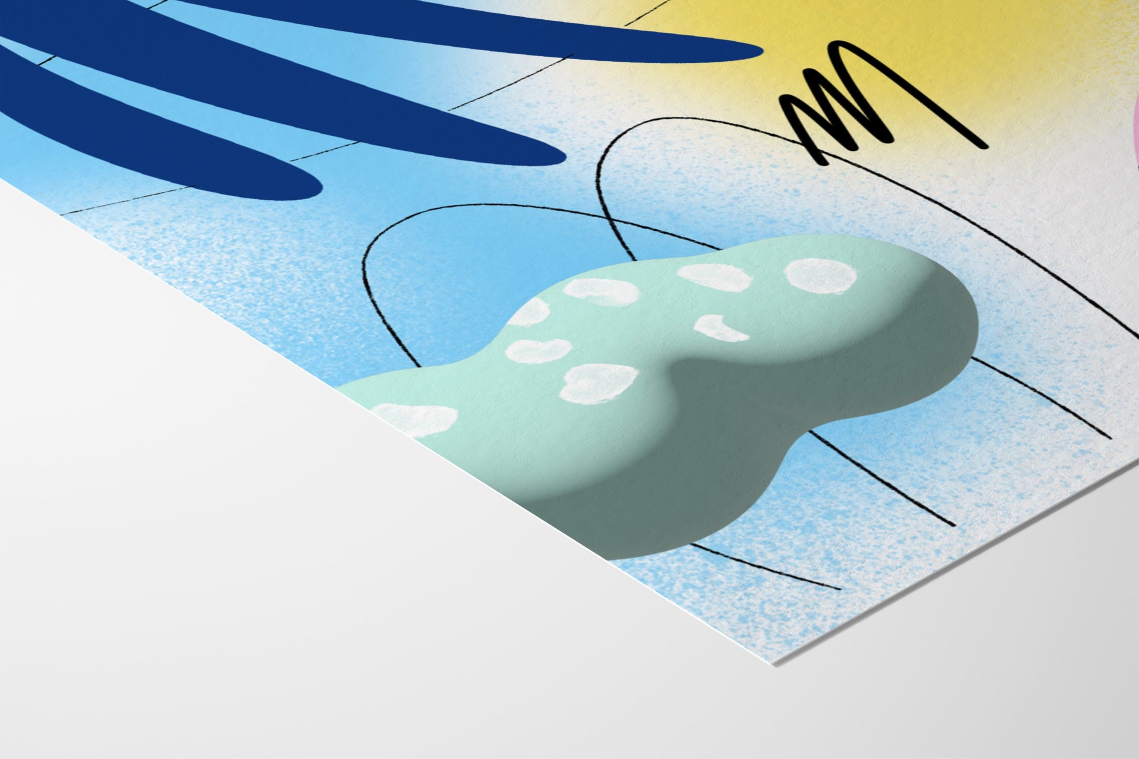 Floating Shapes - Sian Roper - Fine Art Paper 200gsm |frame=Fine Art Paper 200gsm|