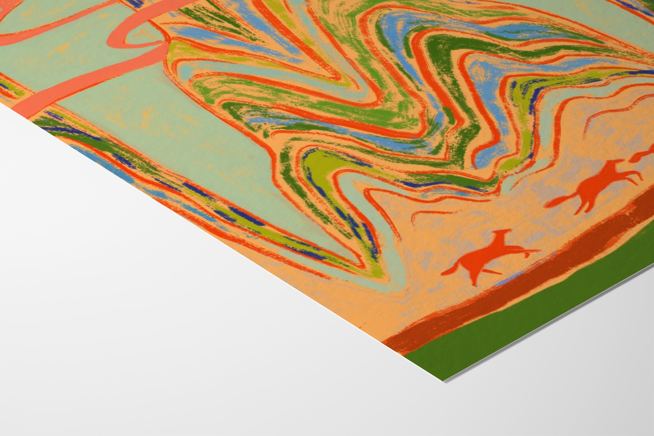 Full Gallop - Arty Guava - Fine Art Paper 200gsm |frame=Fine Art Paper 200gsm|