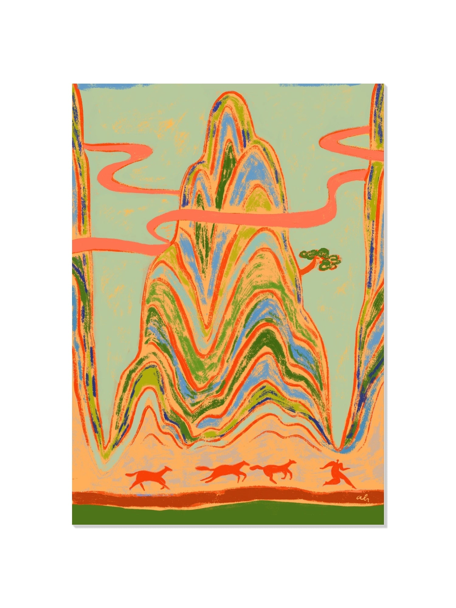 Full Gallop - Arty Guava - Unframed |frame=Unframed|