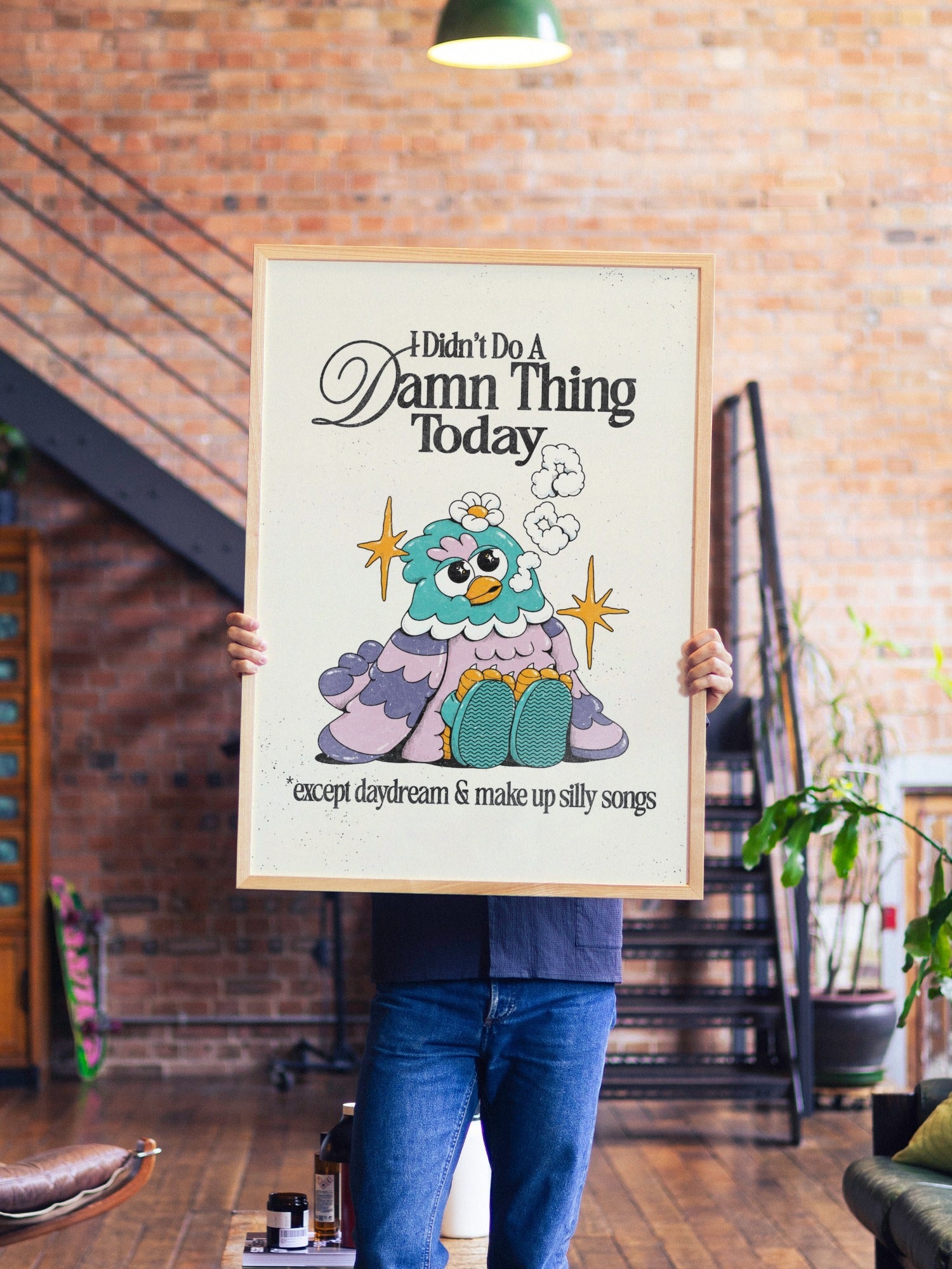 I Didn't Do A Damn Thing - Off White - My Sunbeam - A1 - Natural Wood Frame |frame=A1 - Natural Wood Frame| |type=lifestyle|