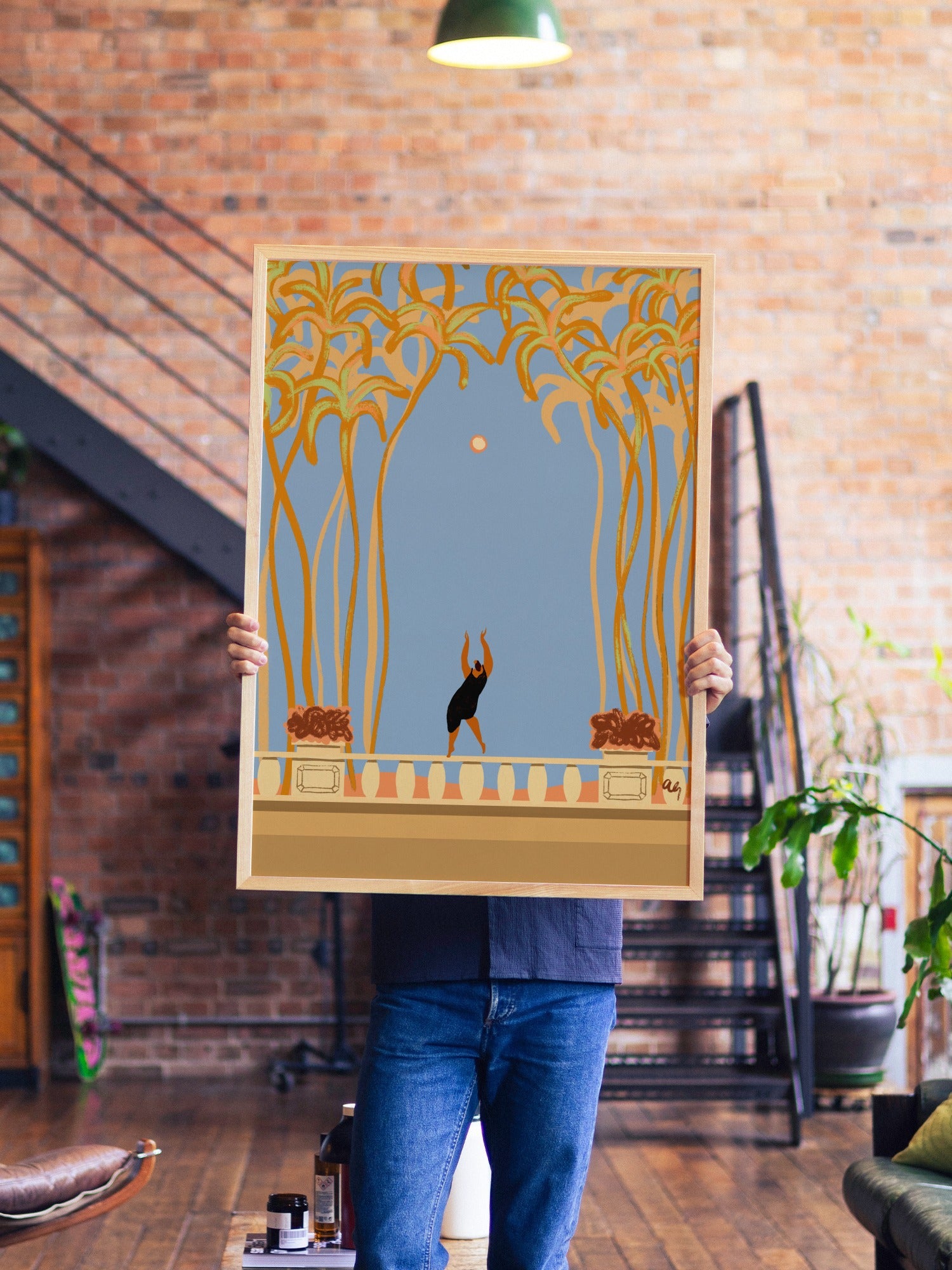 Introvert Party - Arty Guava - A1 - Natural Wood Frame |frame=A1 - Natural Wood Frame| |type=lifestyle|