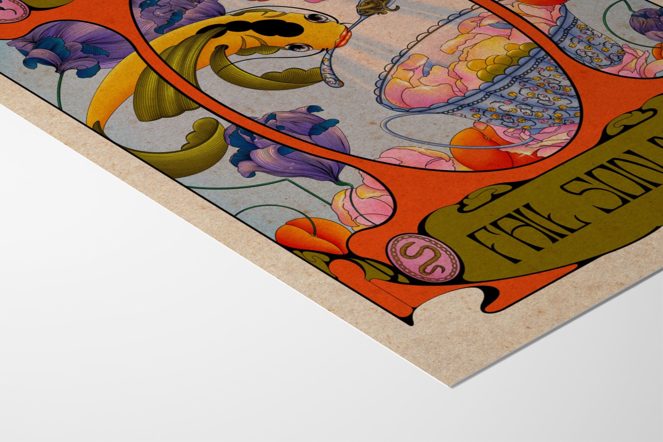 Le Poisson Fait Son Nid - Monna Graph - Fine Art Paper 200gsm |frame=Fine Art Paper 200gsm|