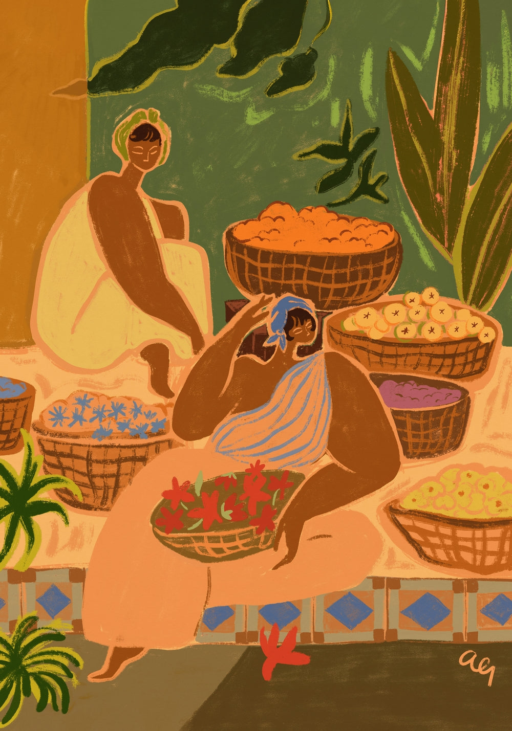 Flower Sisters - Arty Guava