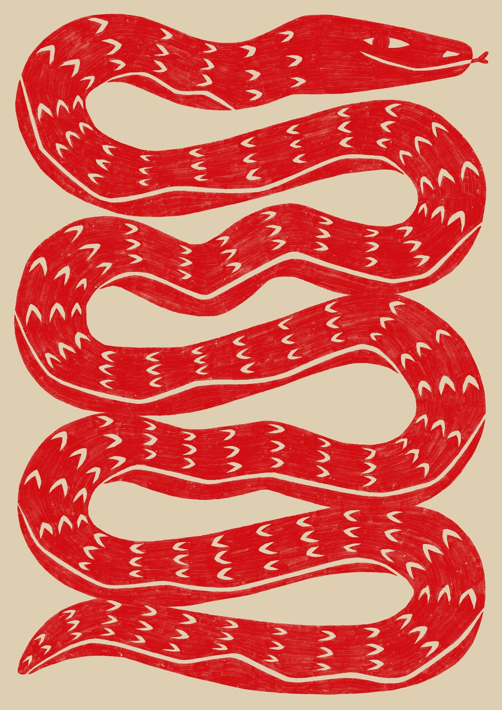 Snake - Red - Manne Jalilian