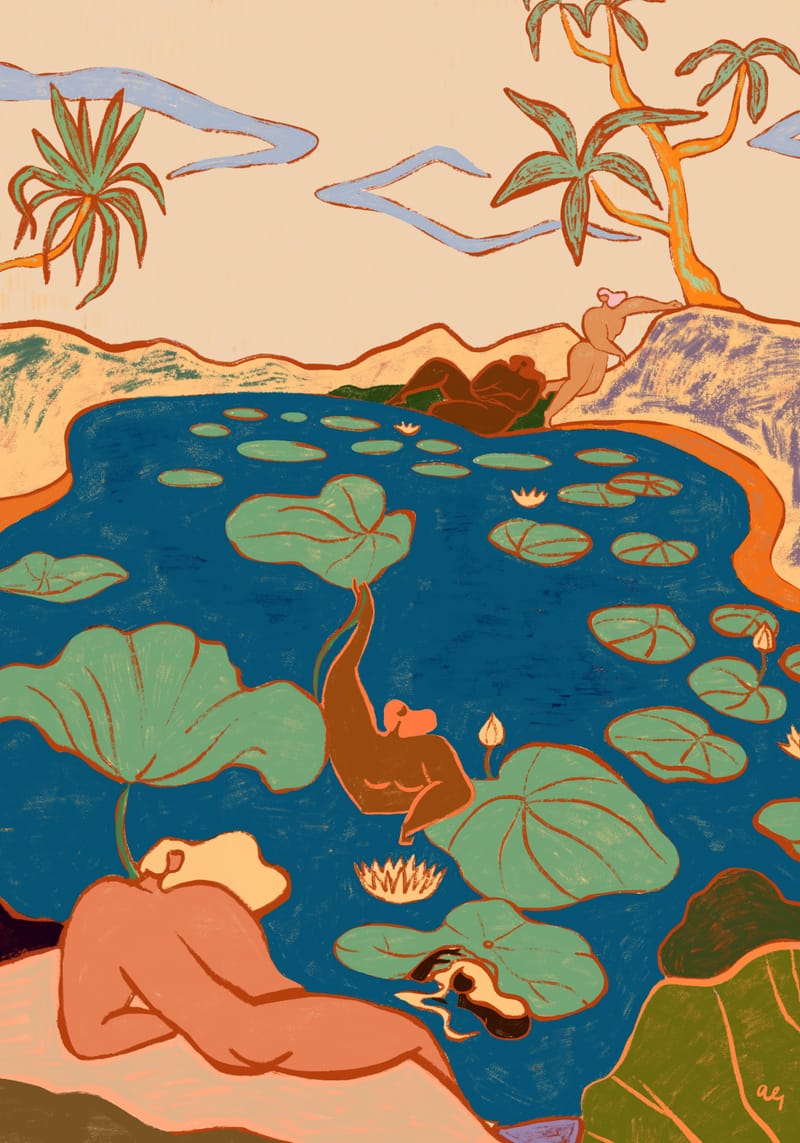 By The Lily Pond - Arty Guava