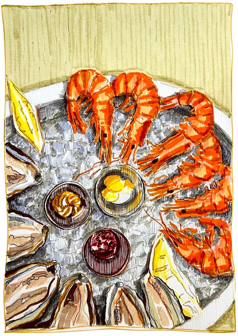 Shrimp + Oysters - Emma Louise