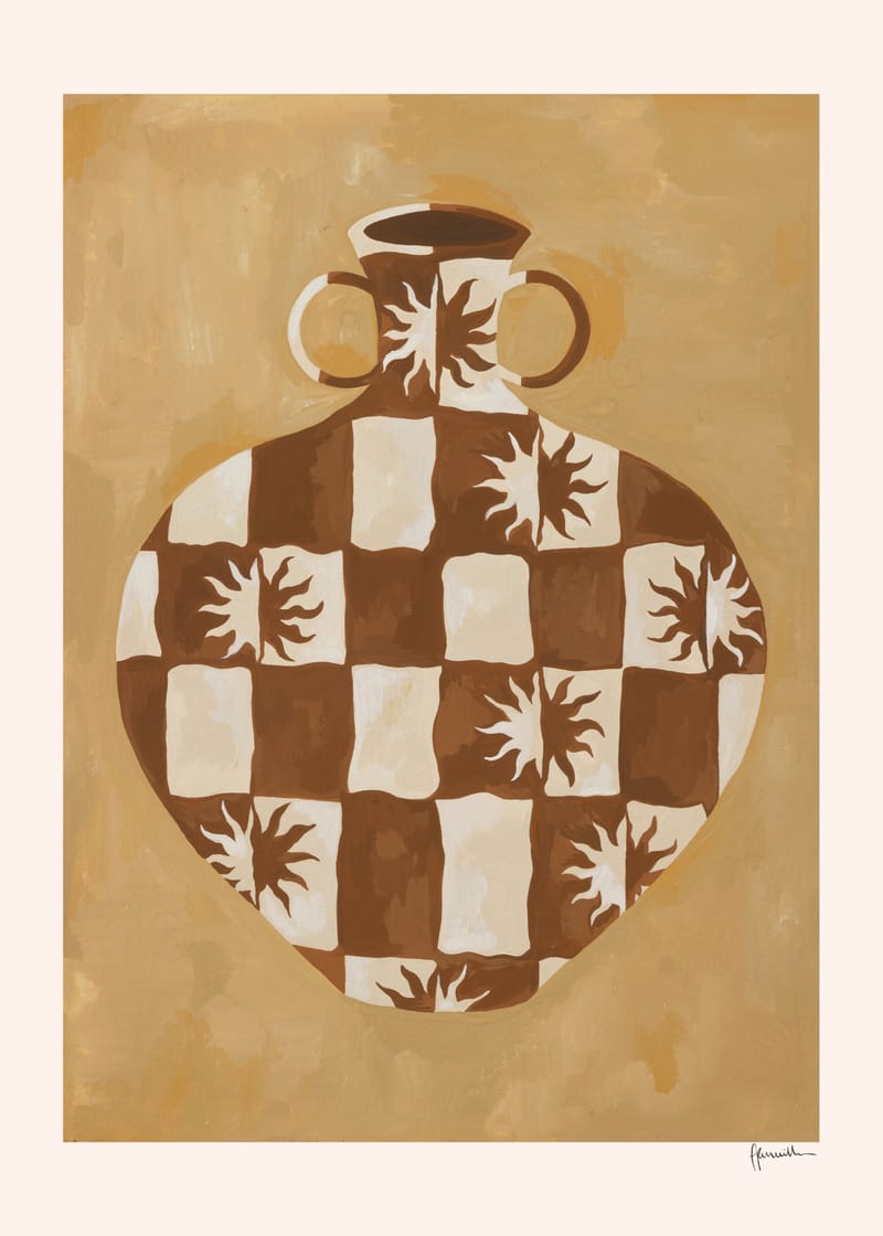 Checkered Sun Vase - Frankie Penwill