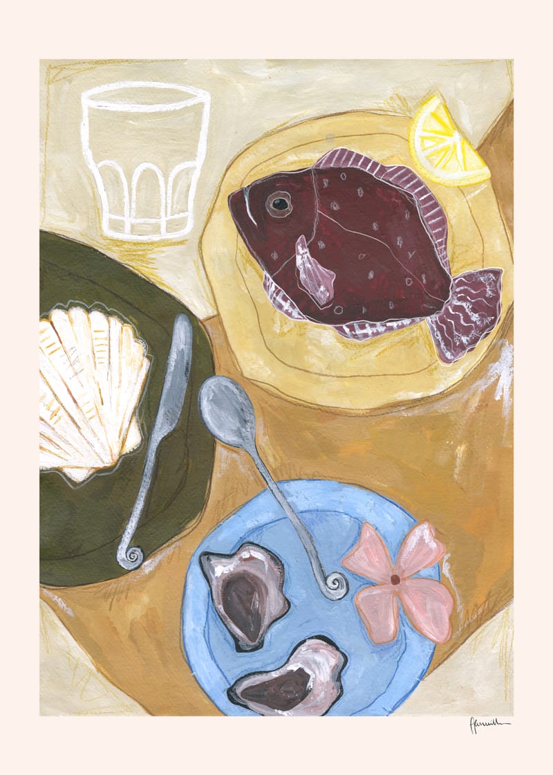 Oysters, Fish & Flowers - Frankie Penwill