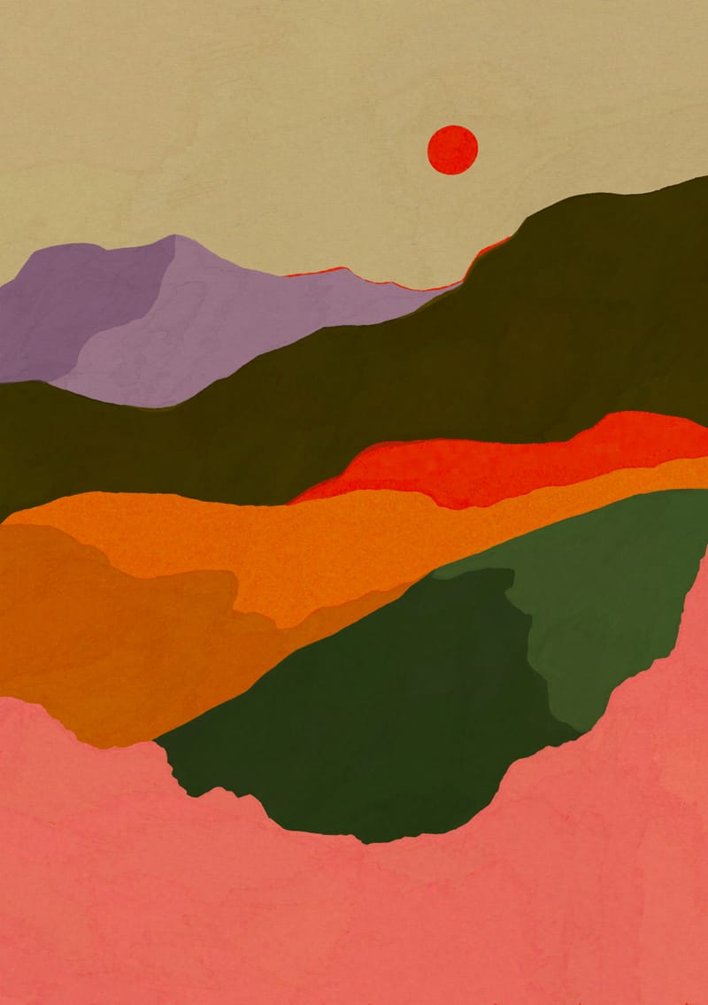 Golden Hour On The Mountains - Sophie Deller