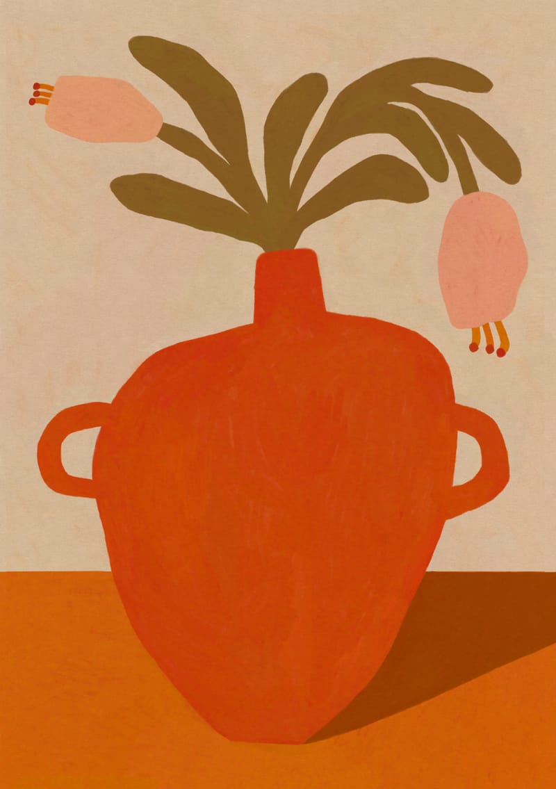 Orange Vase - Sophie Deller