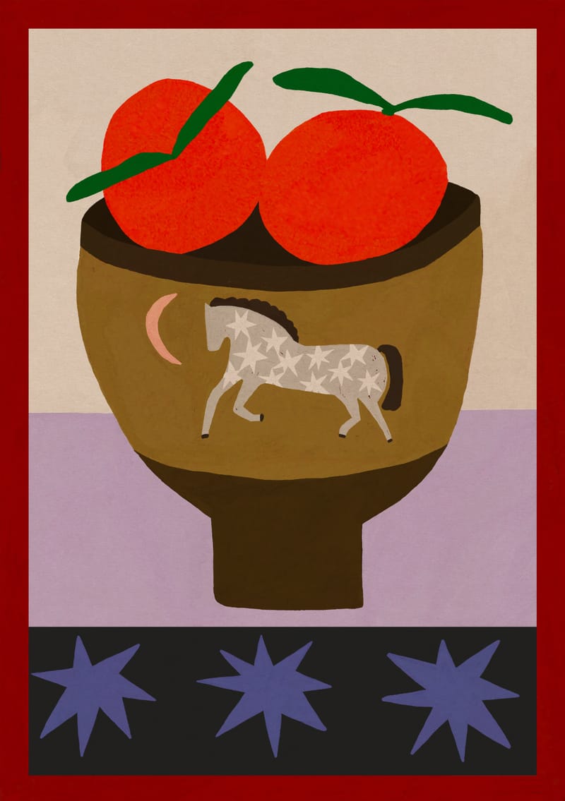 Oranges In A Vase - Sophie Deller