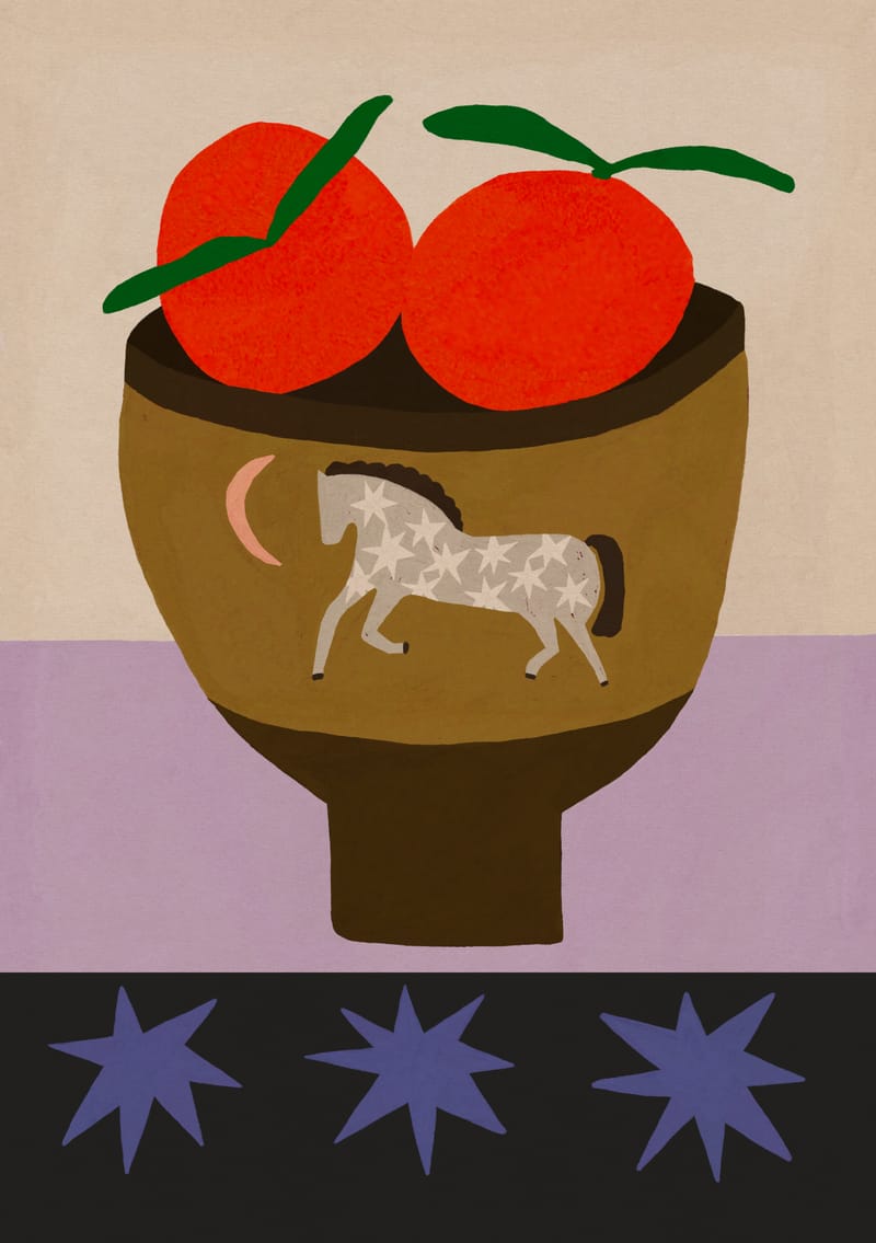 Oranges In A Vase - Sophie Deller