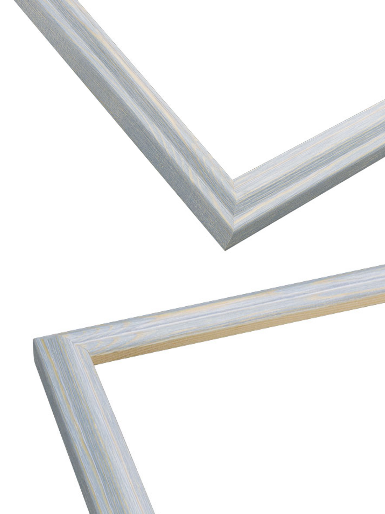 Sky Blue picture frame chevron view