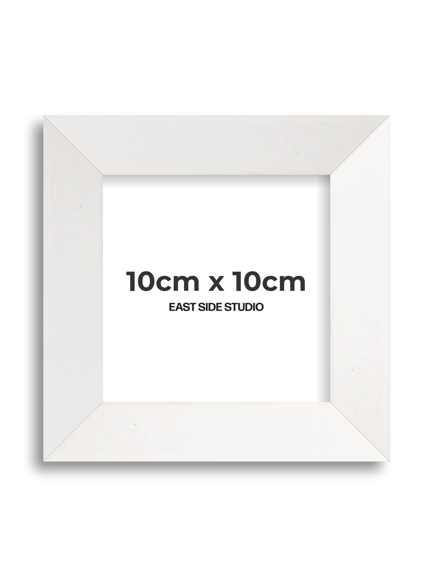 White Stain 10cm x 10cm picture frame