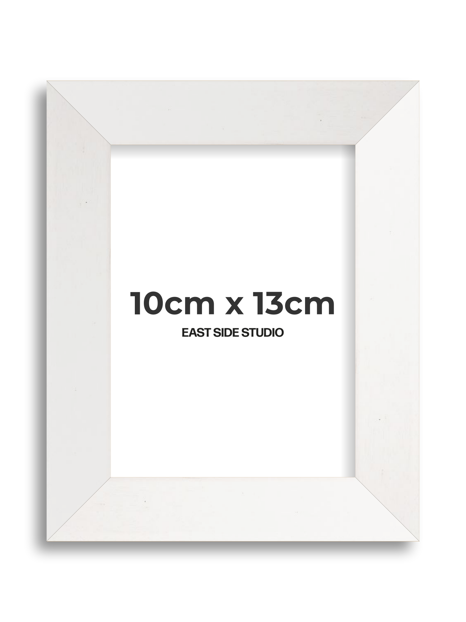 White Stain 10cm x 13cm picture frame