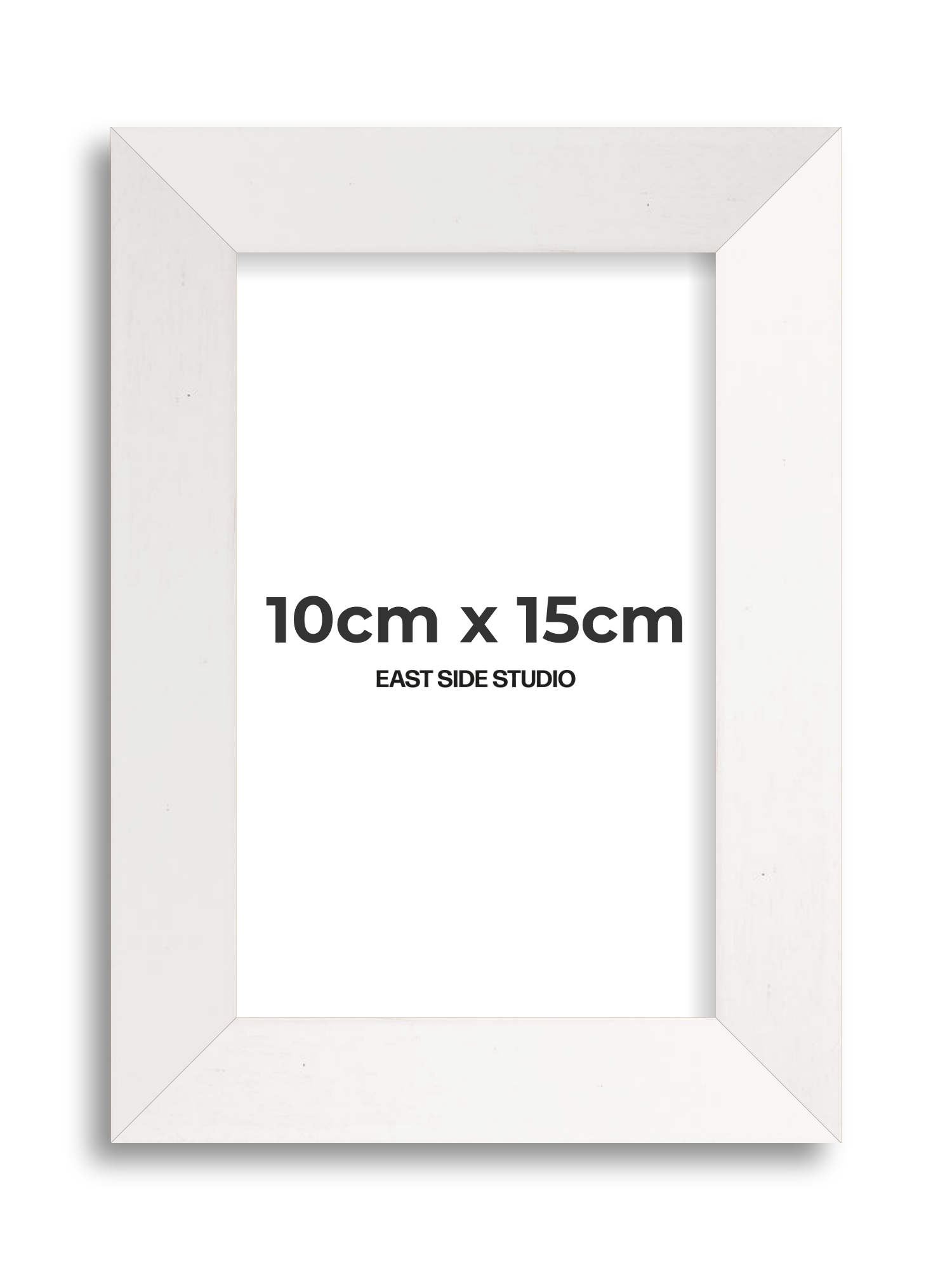 White Stain 10cm x 15cm picture frame