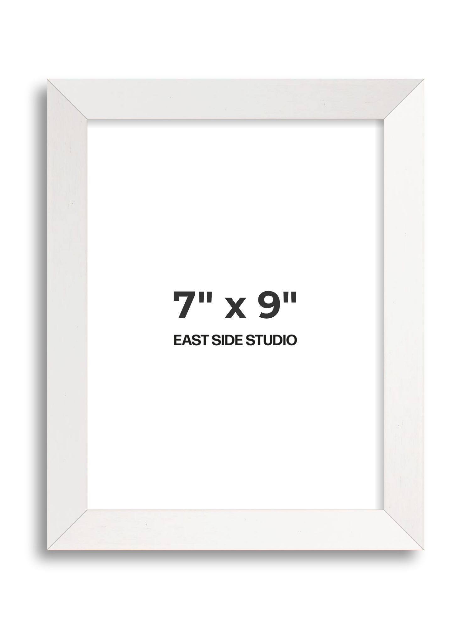 White Stain 7" x 9" picture frame