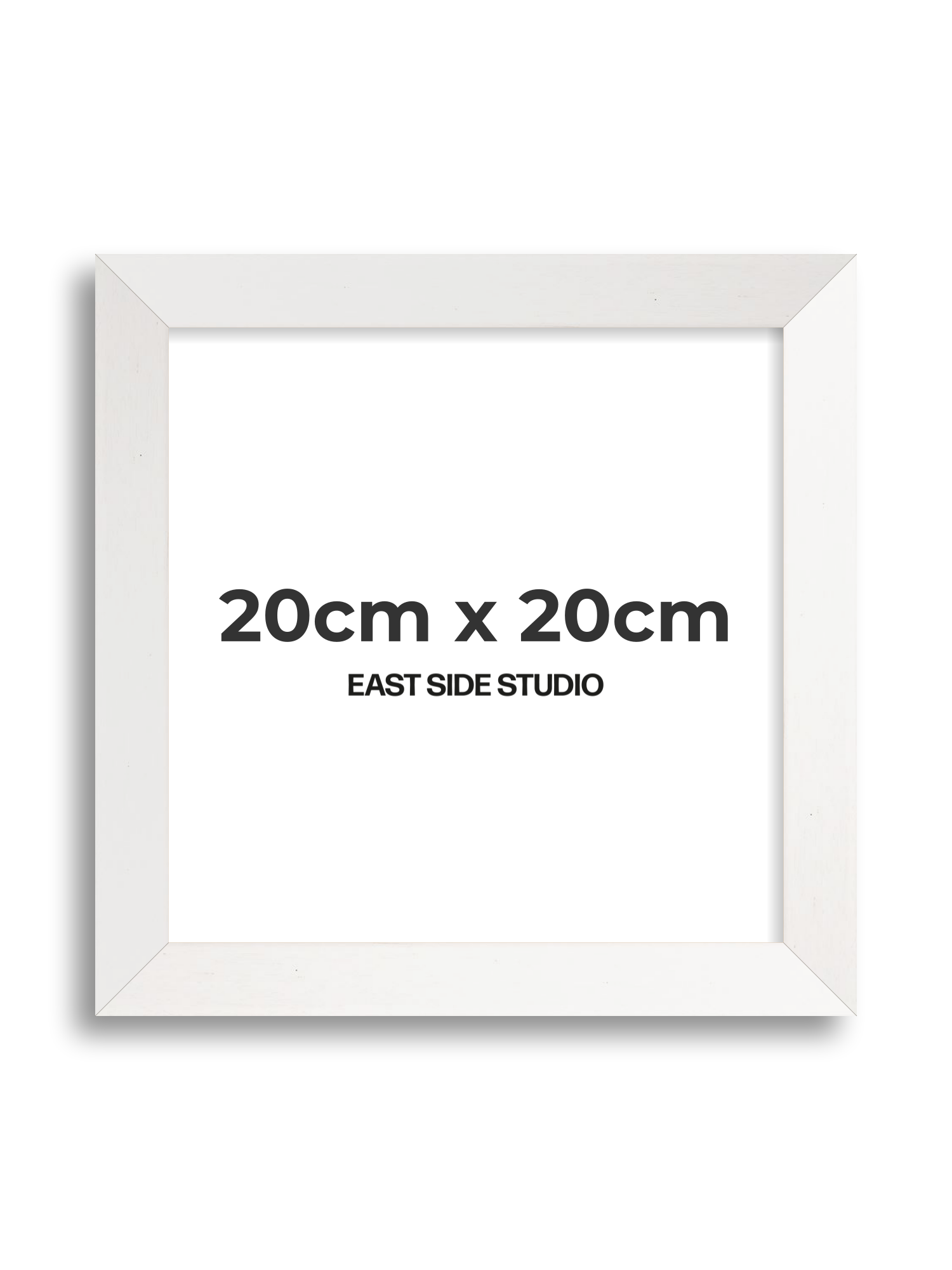 White Stain 20cm x 20cm picture frame
