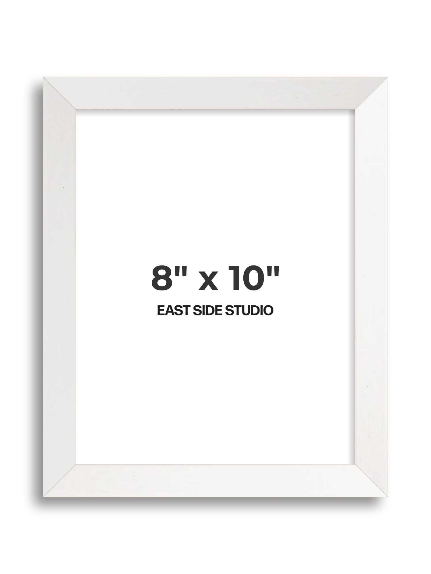 White Stain 8" x 10" picture frame