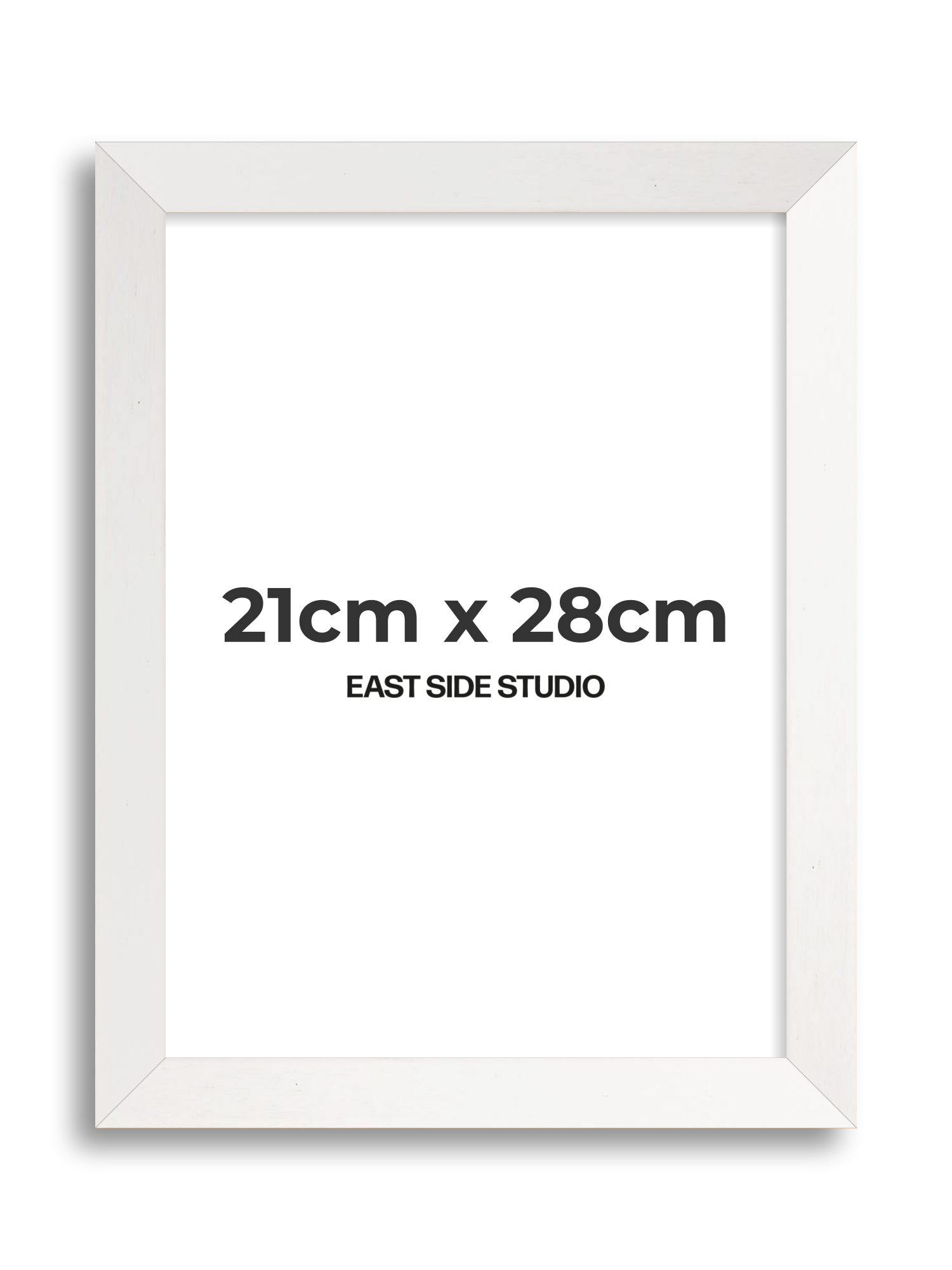 White Stain 21cm x 28cm picture frame