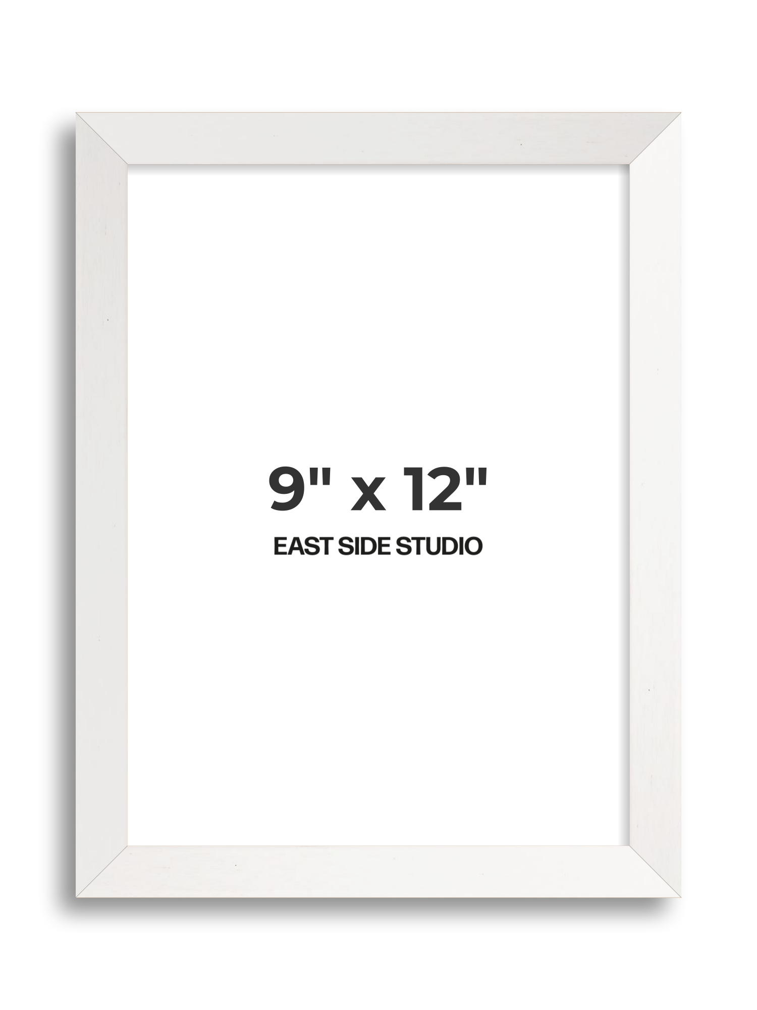 White Stain 9" x 12" picture frame