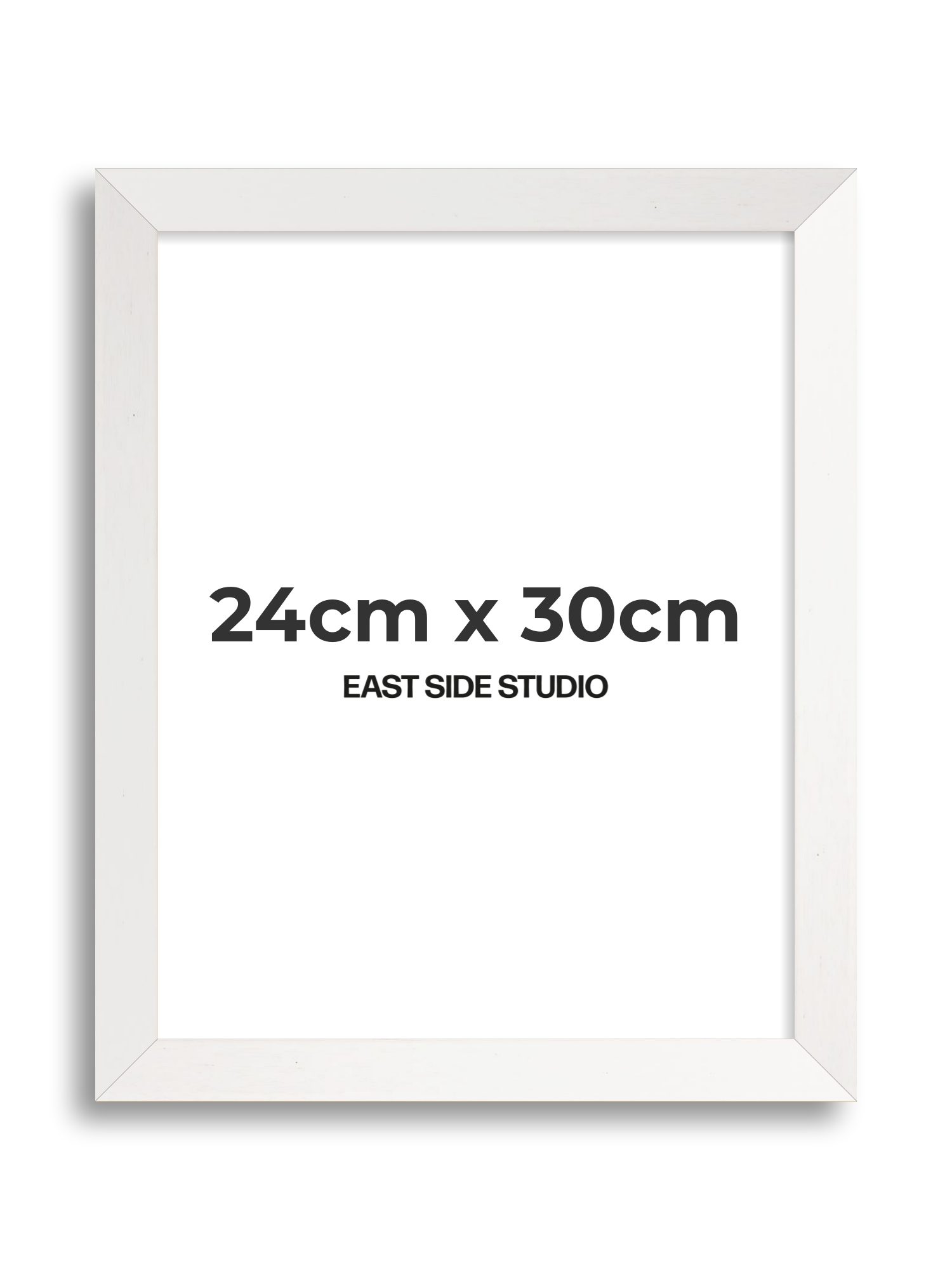 White Stain 24cm x 30cm picture frame