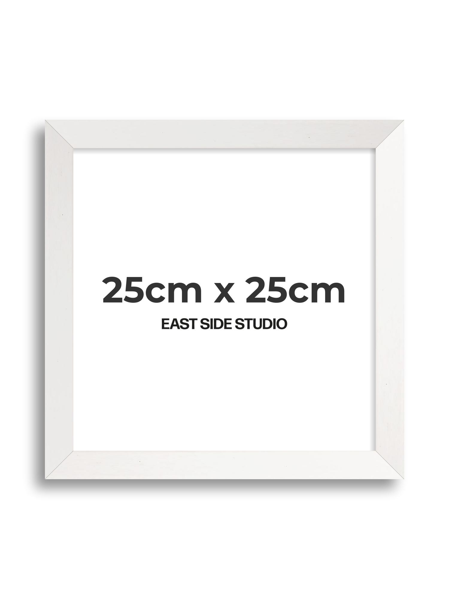 White Stain 25cm x 25cm picture frame