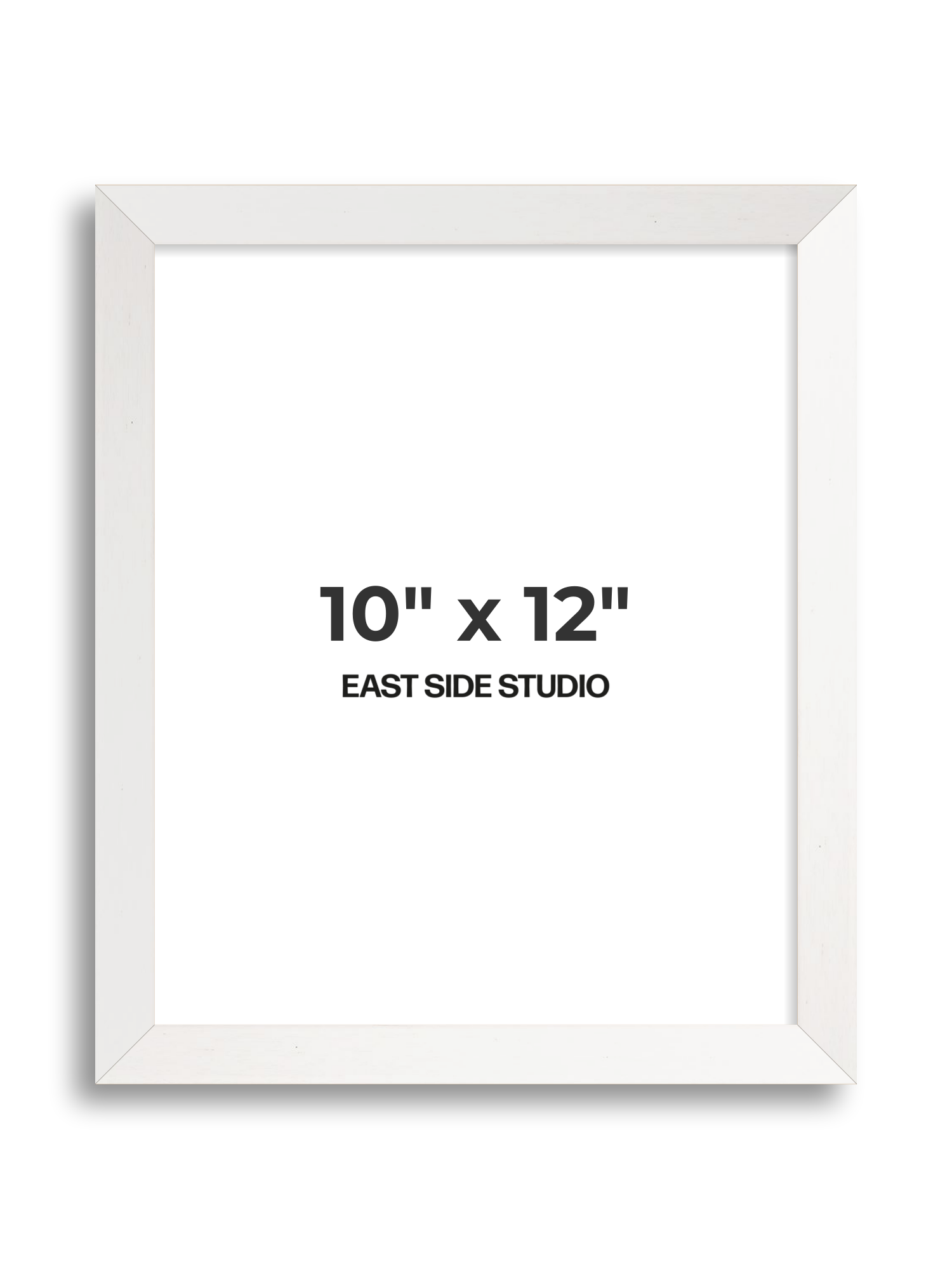White Stain 10" x 12" picture frame