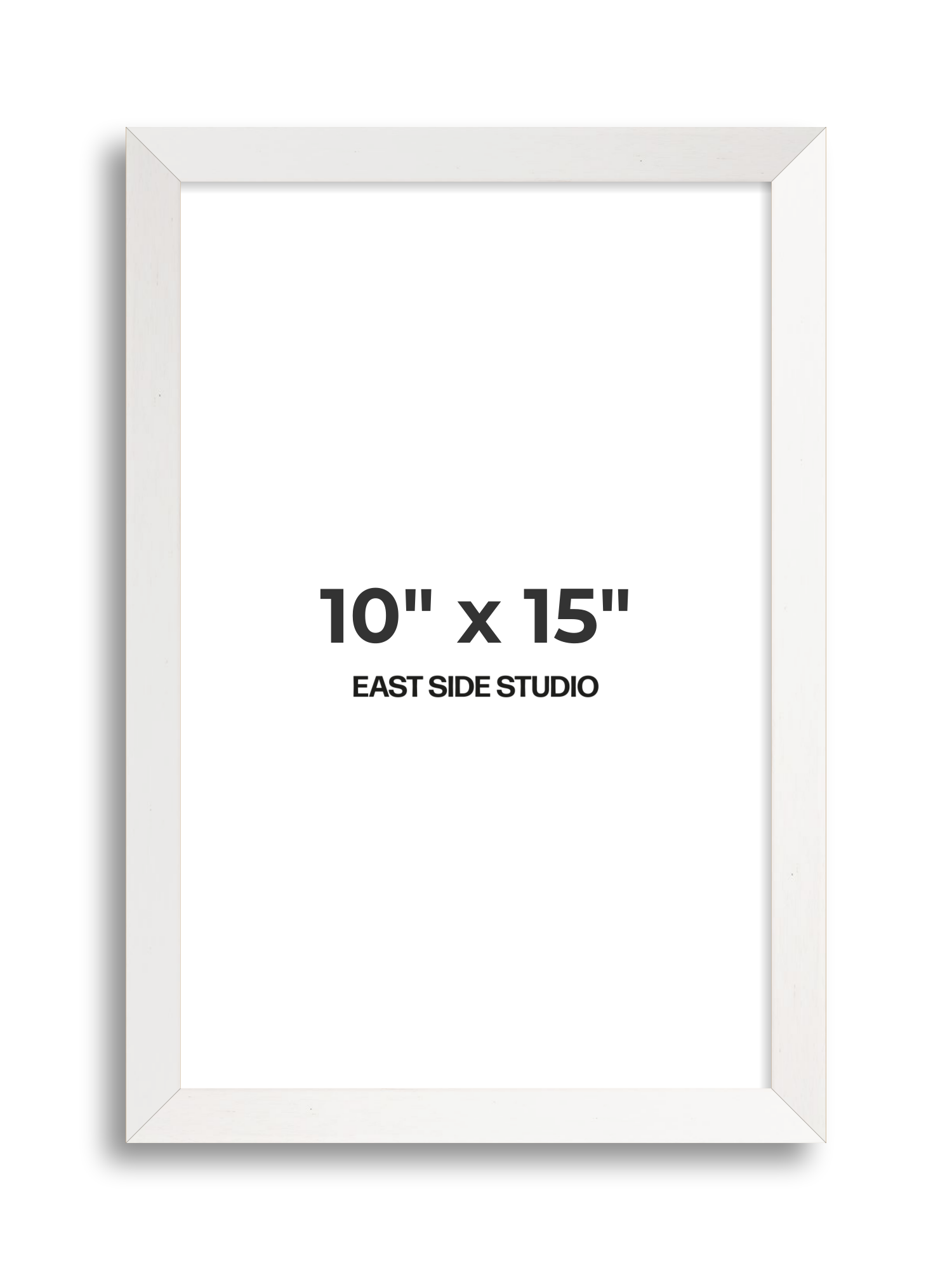 White Stain 10" x 15" picture frame