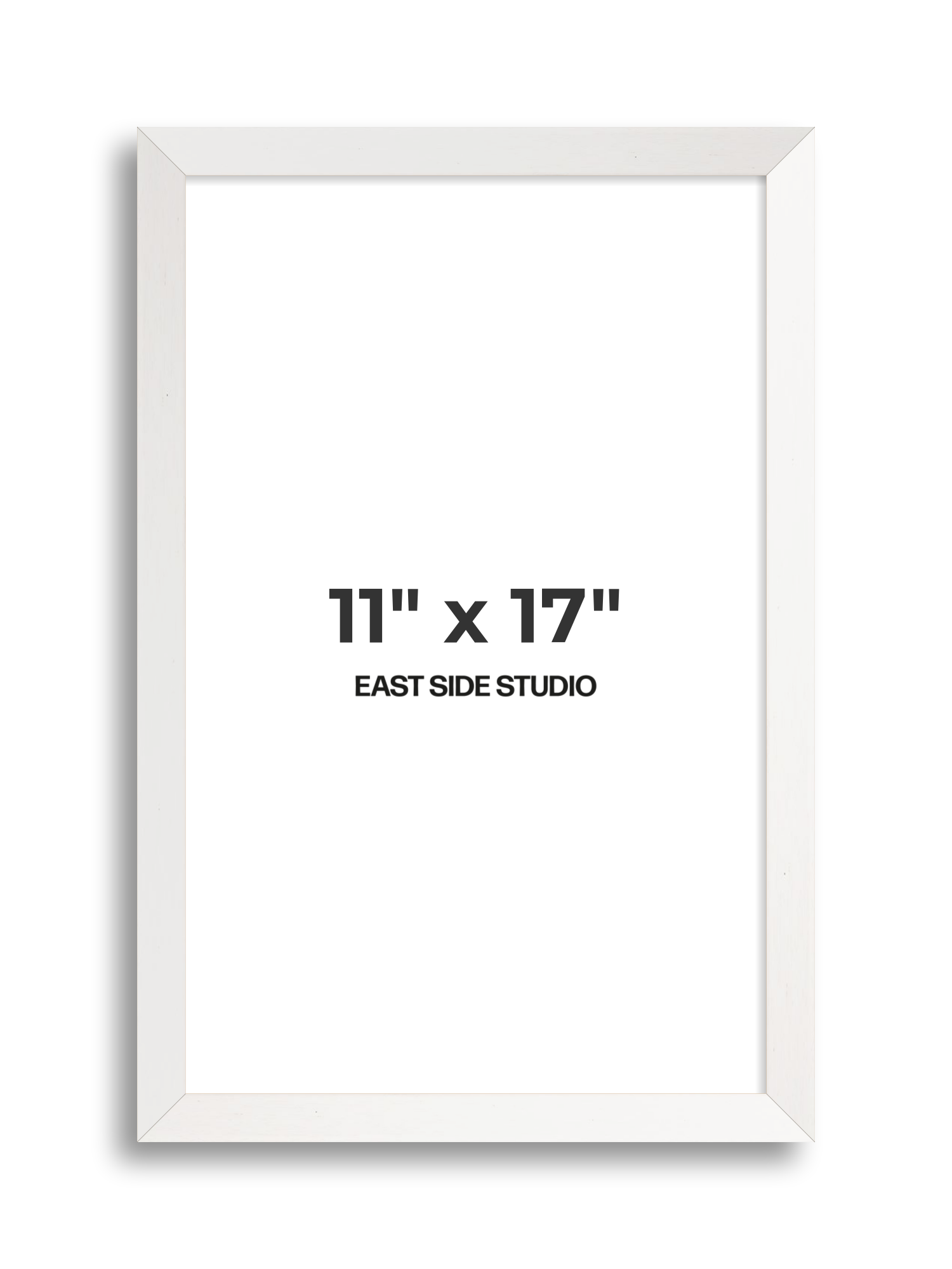 White Stain 11" x 17" picture frame