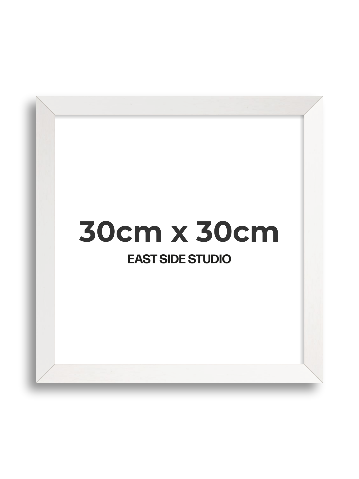 White Stain 30cm x 30cm picture frame