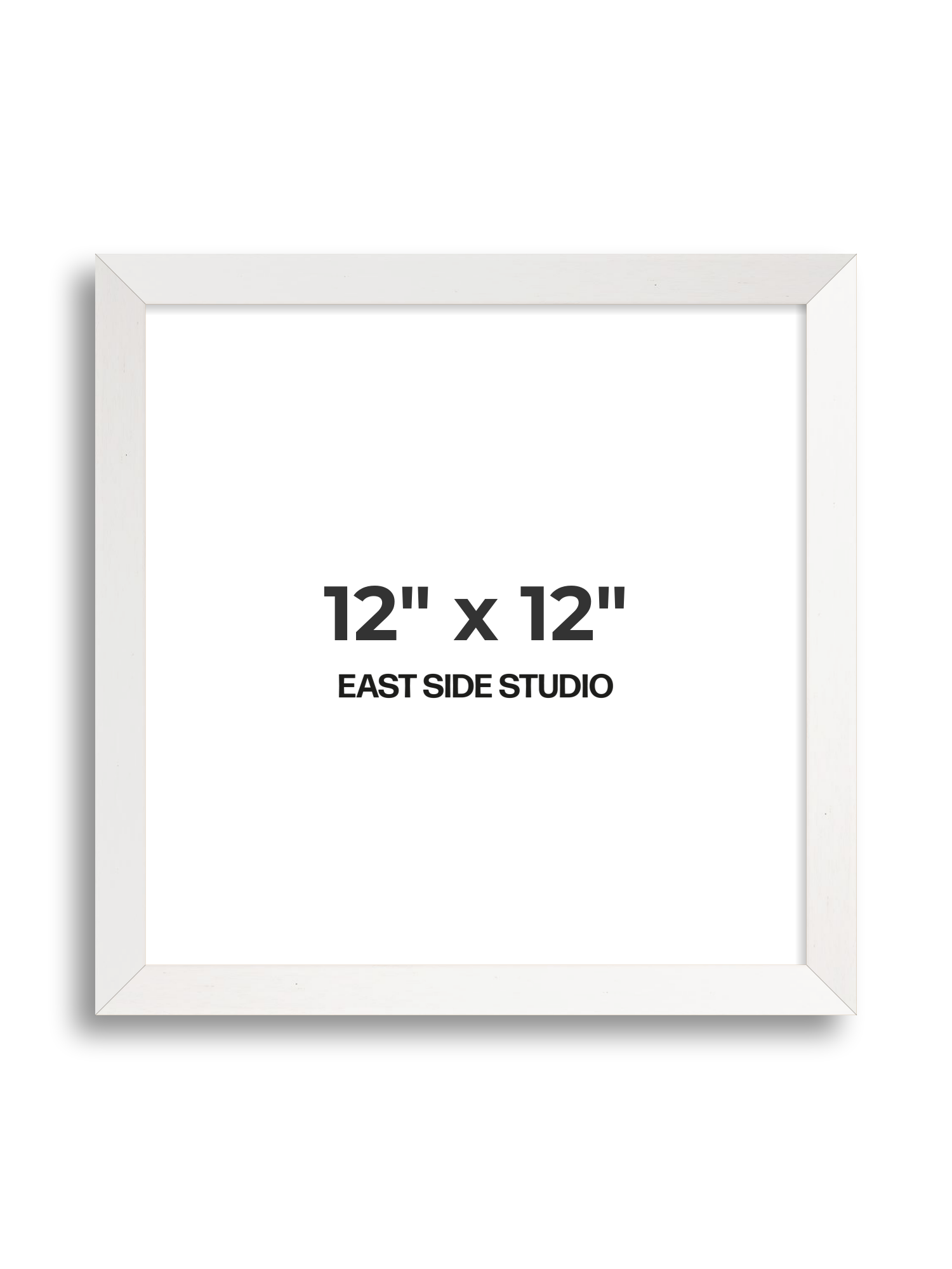 White Stain 12" x 12" picture frame