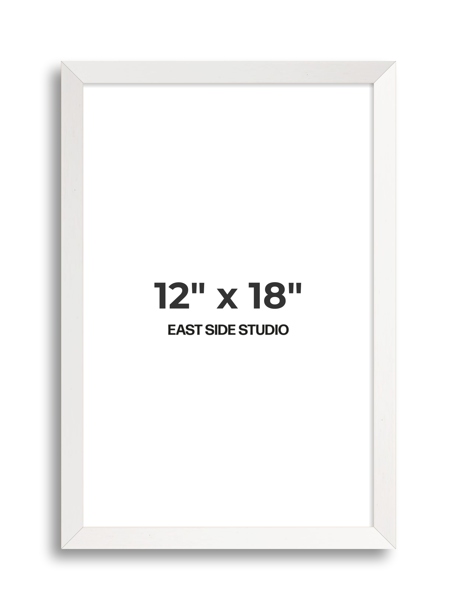 White Stain 12" x 18" picture frame
