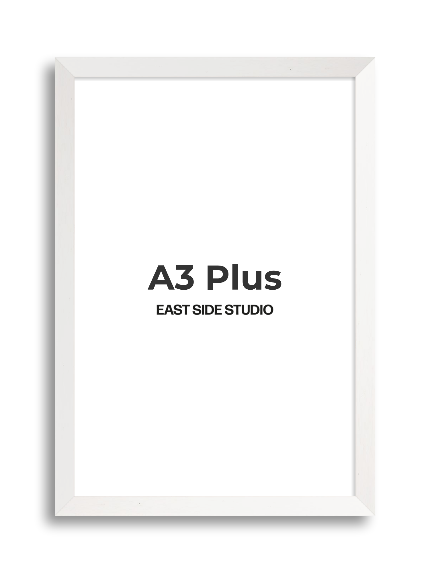 White Stain A3 Plus picture frame