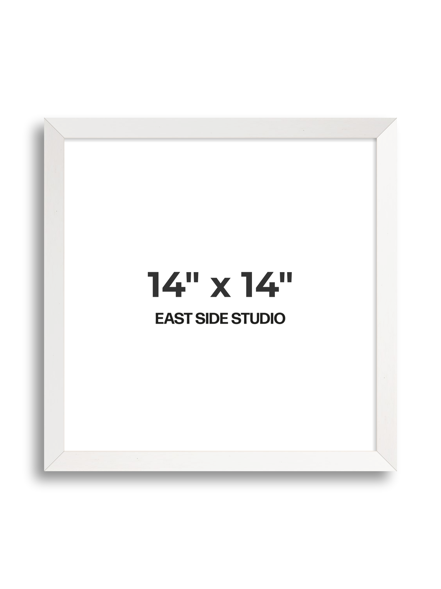 White Stain 14" x 14" picture frame