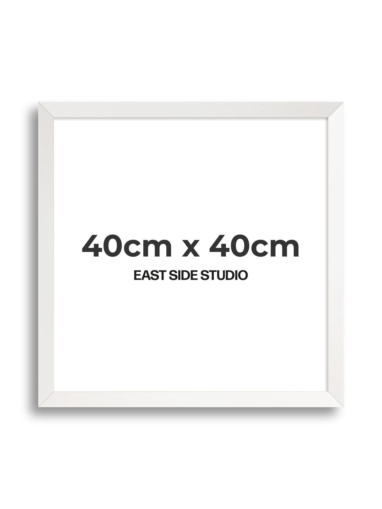 White Stain 40cm x 40cm picture frame