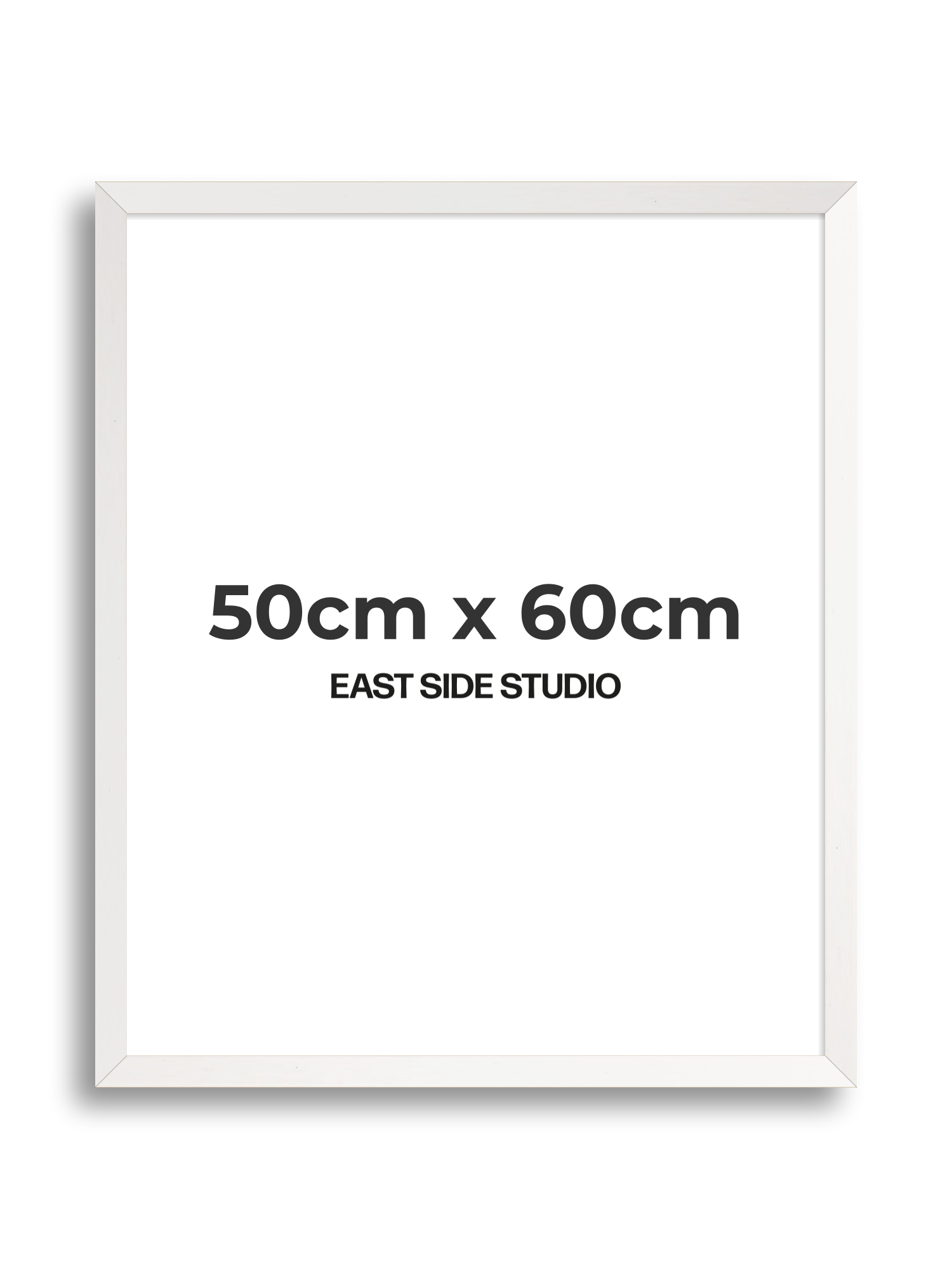 White Stain 50cm x 60cm picture frame