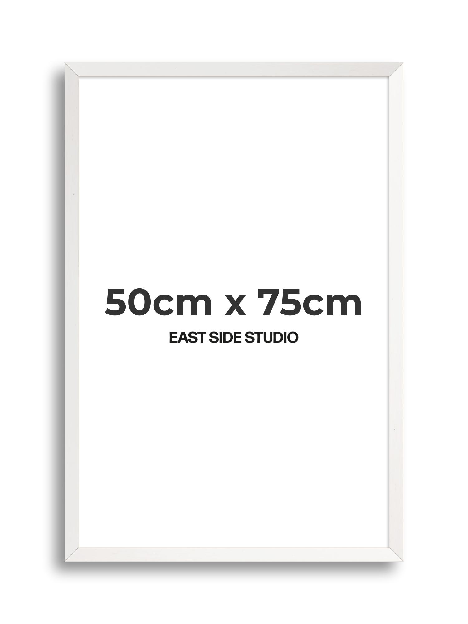 White Stain 50cm x 75cm picture frame