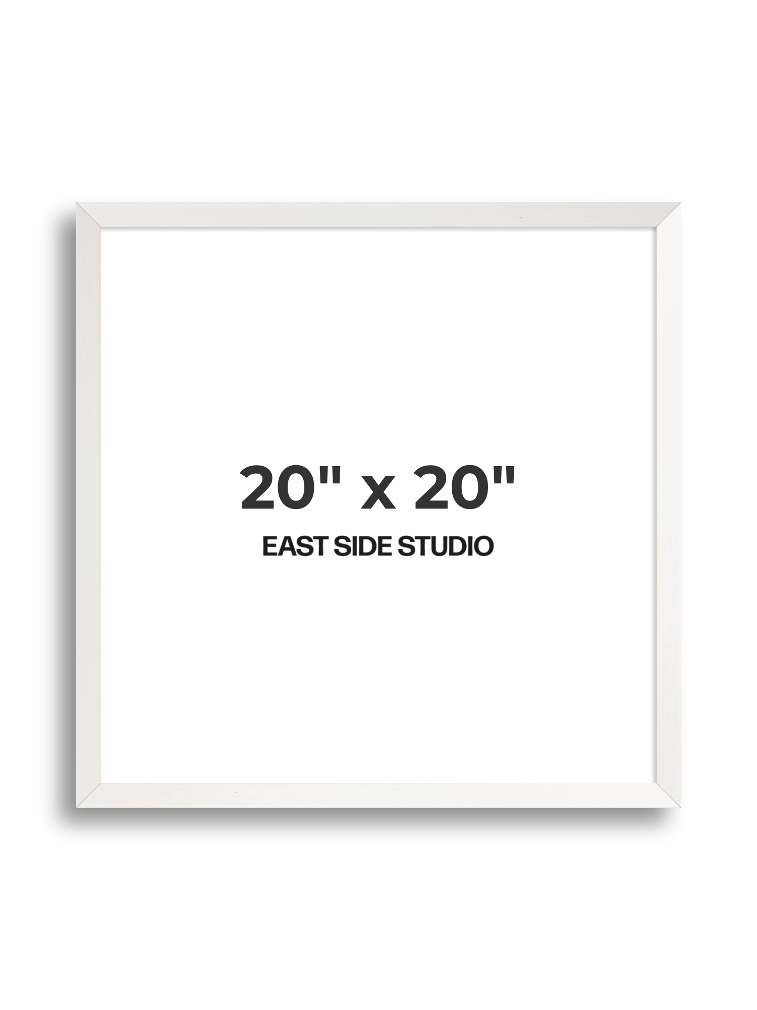 White Stain 20" x 20" picture frame