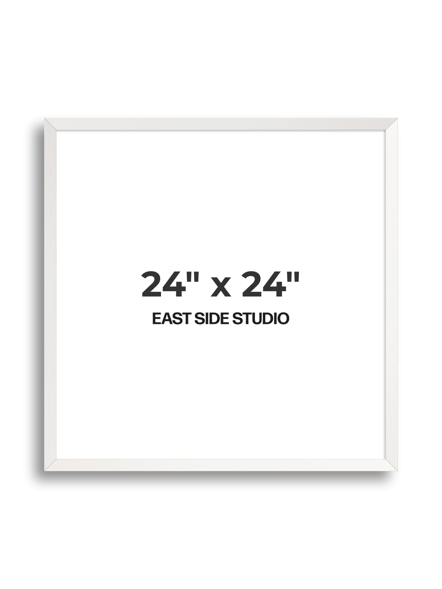 White Stain 24" x 24" picture frame