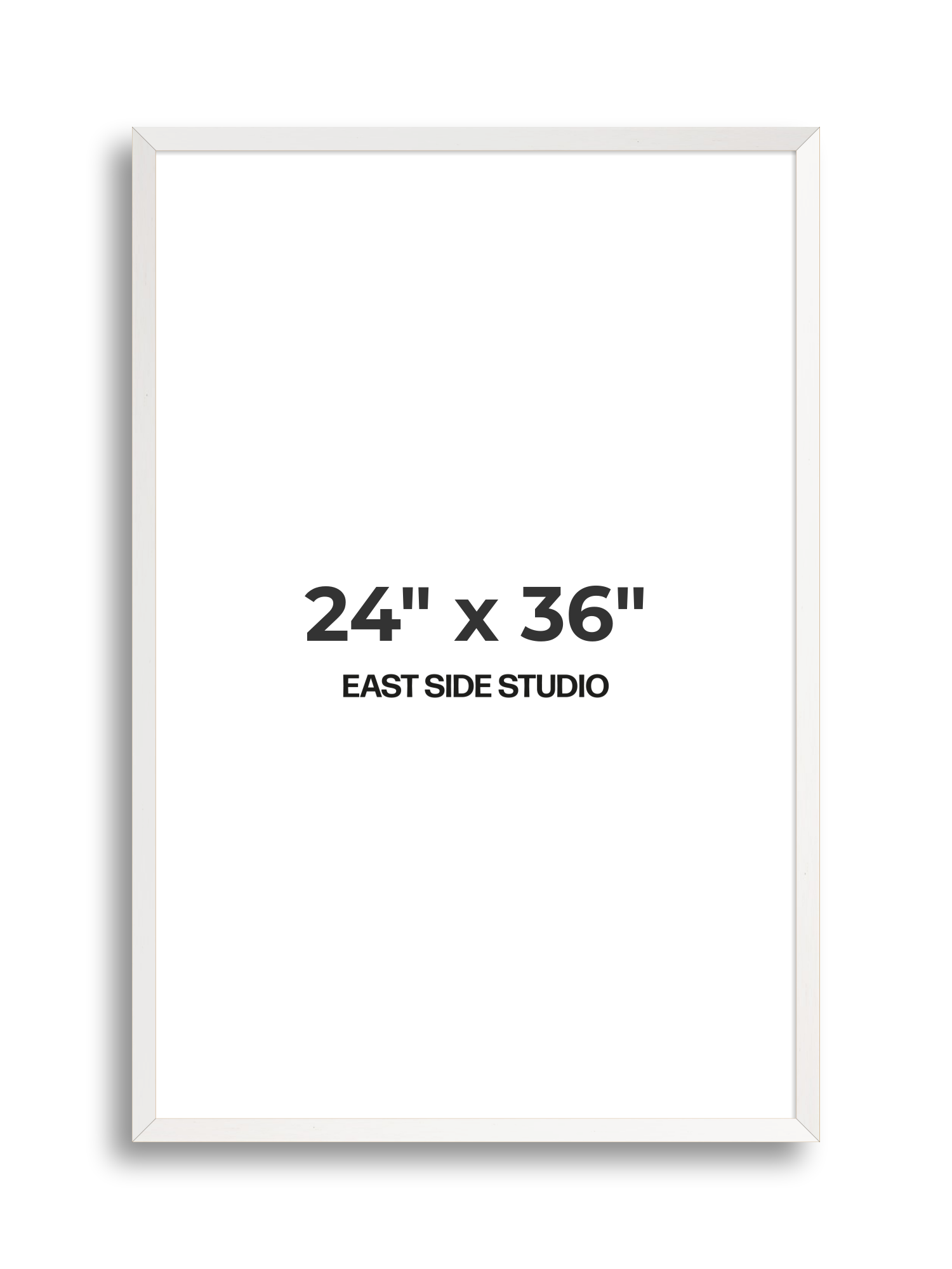 White Stain 24" x 36" picture frame