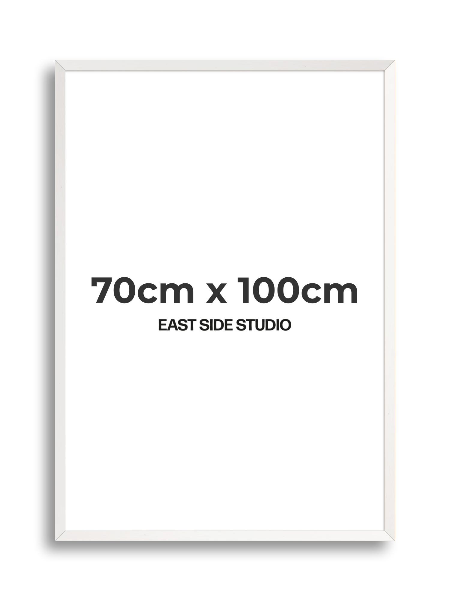 White Stain 70cm x 100cm picture frame