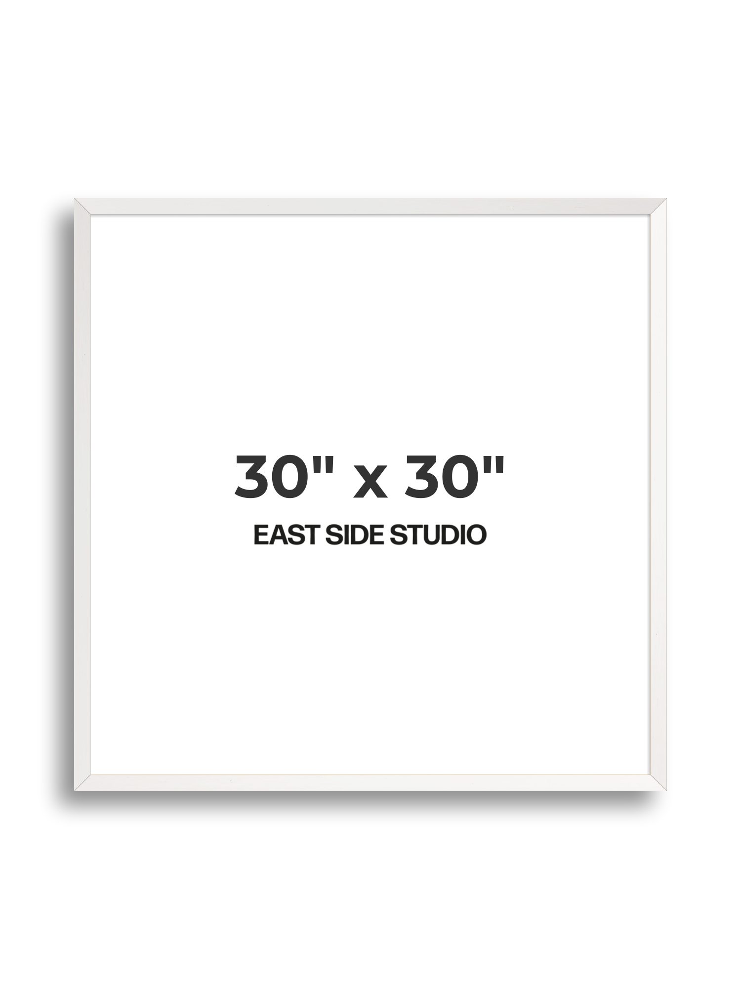 White Stain 30" x 30" picture frame