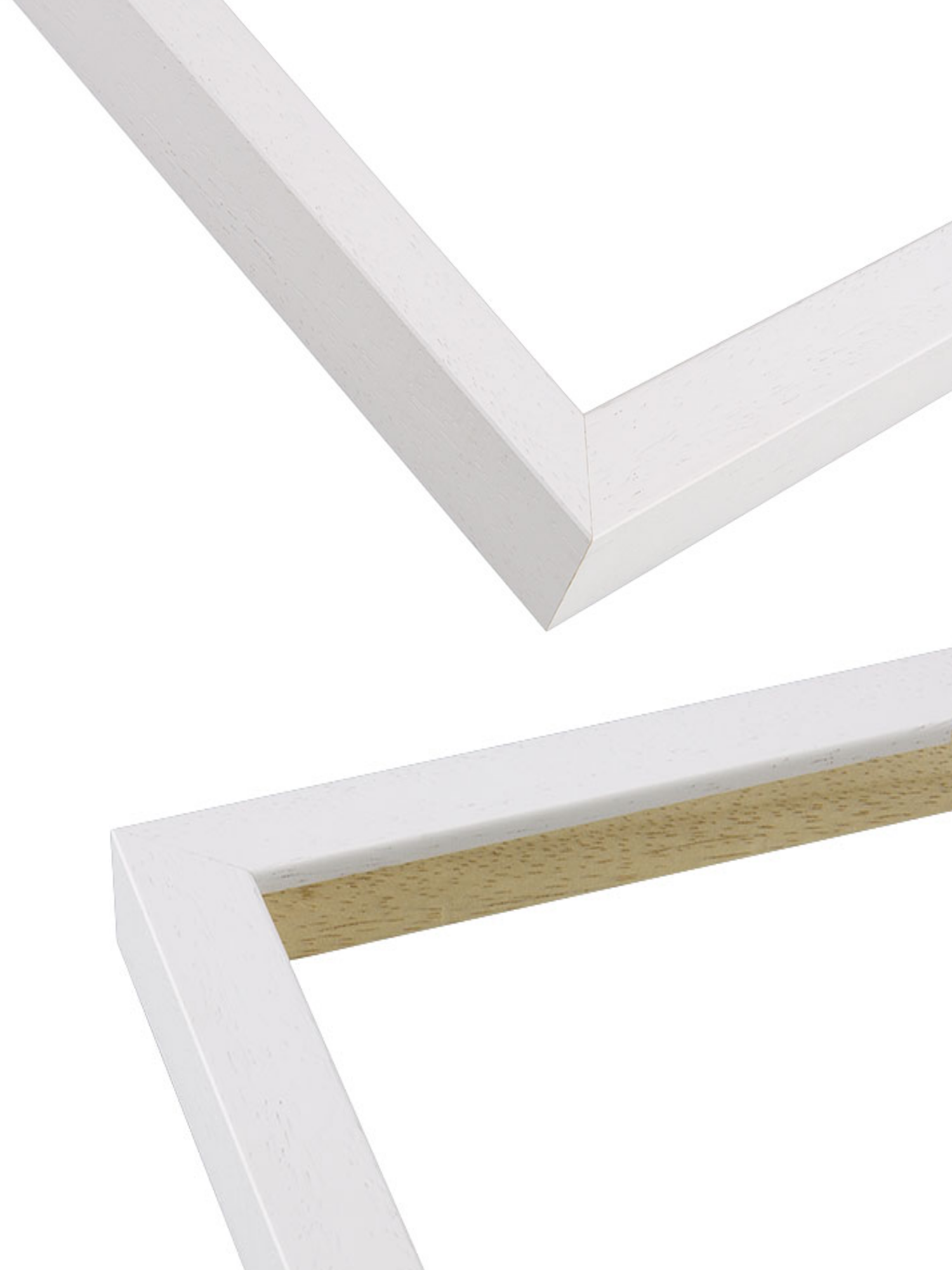 White Stain picture frame chevron view