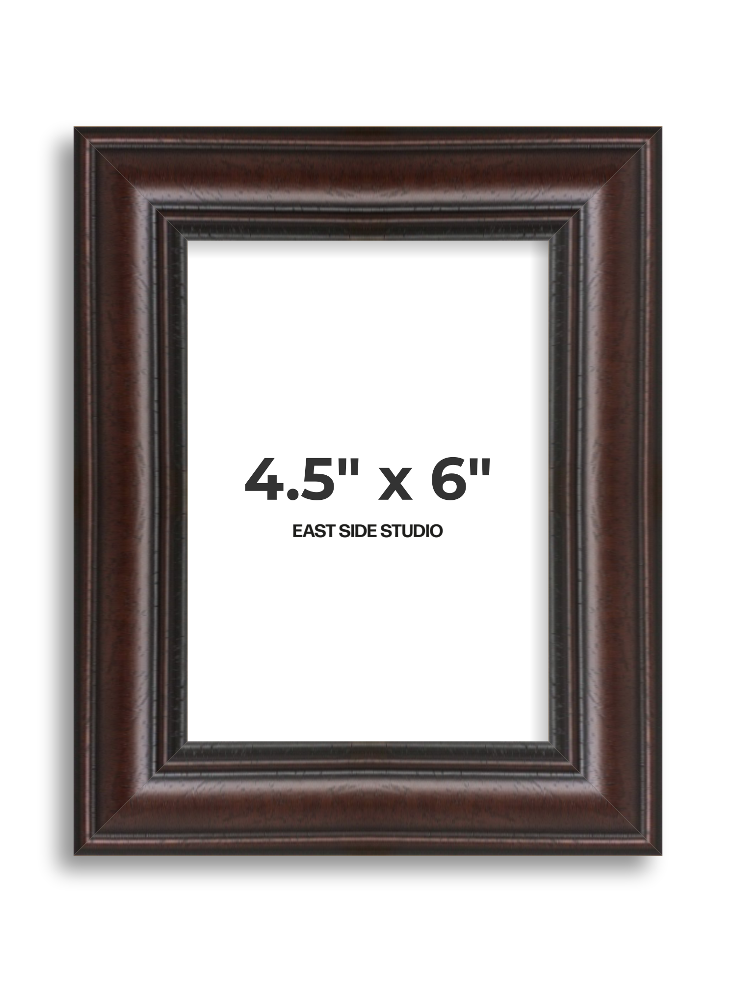 Antique Mahogany 4.5" x 6" picture frame