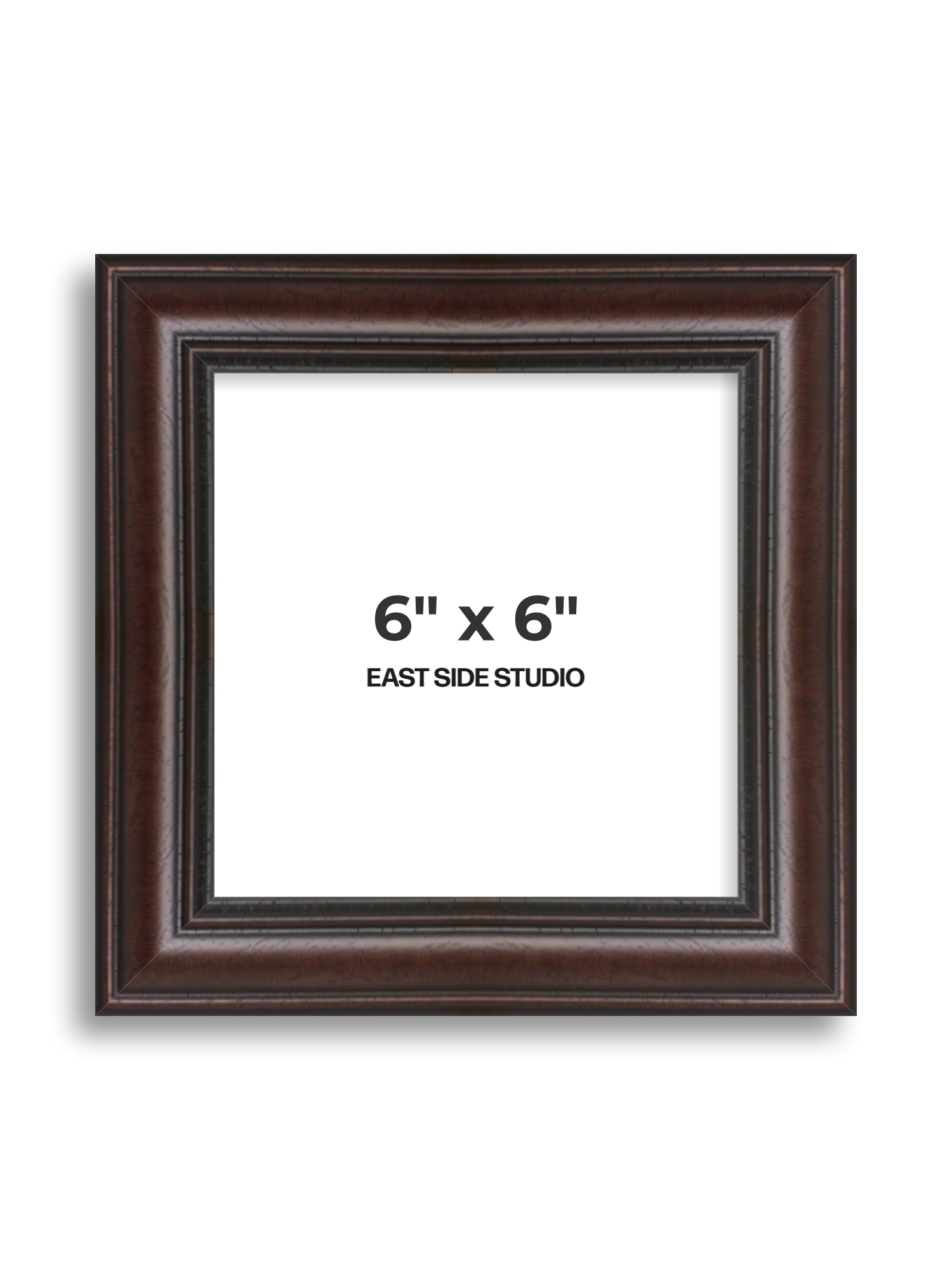 Antique Mahogany 6" x 6" picture frame