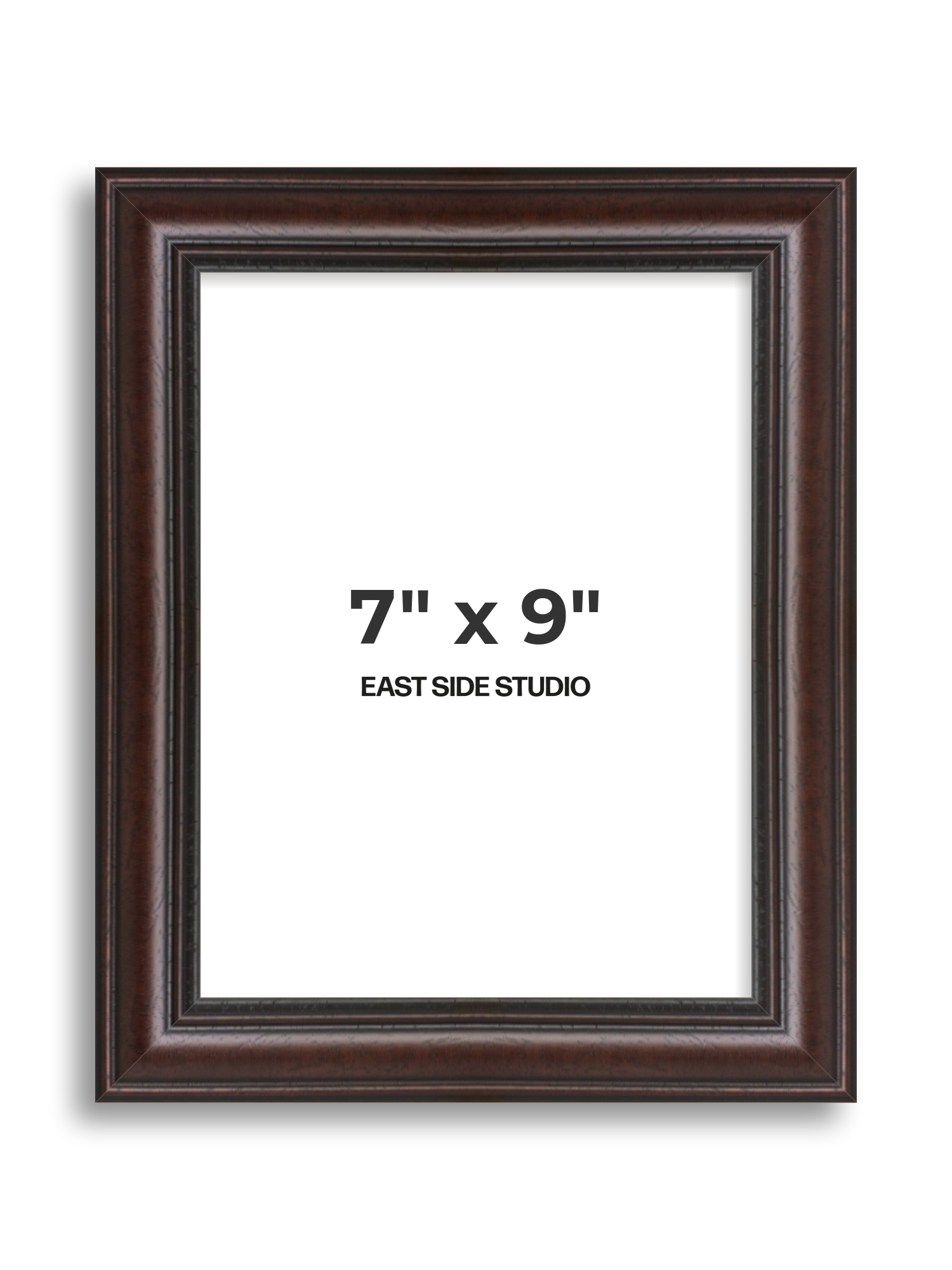 Antique Mahogany 7" x 9" picture frame