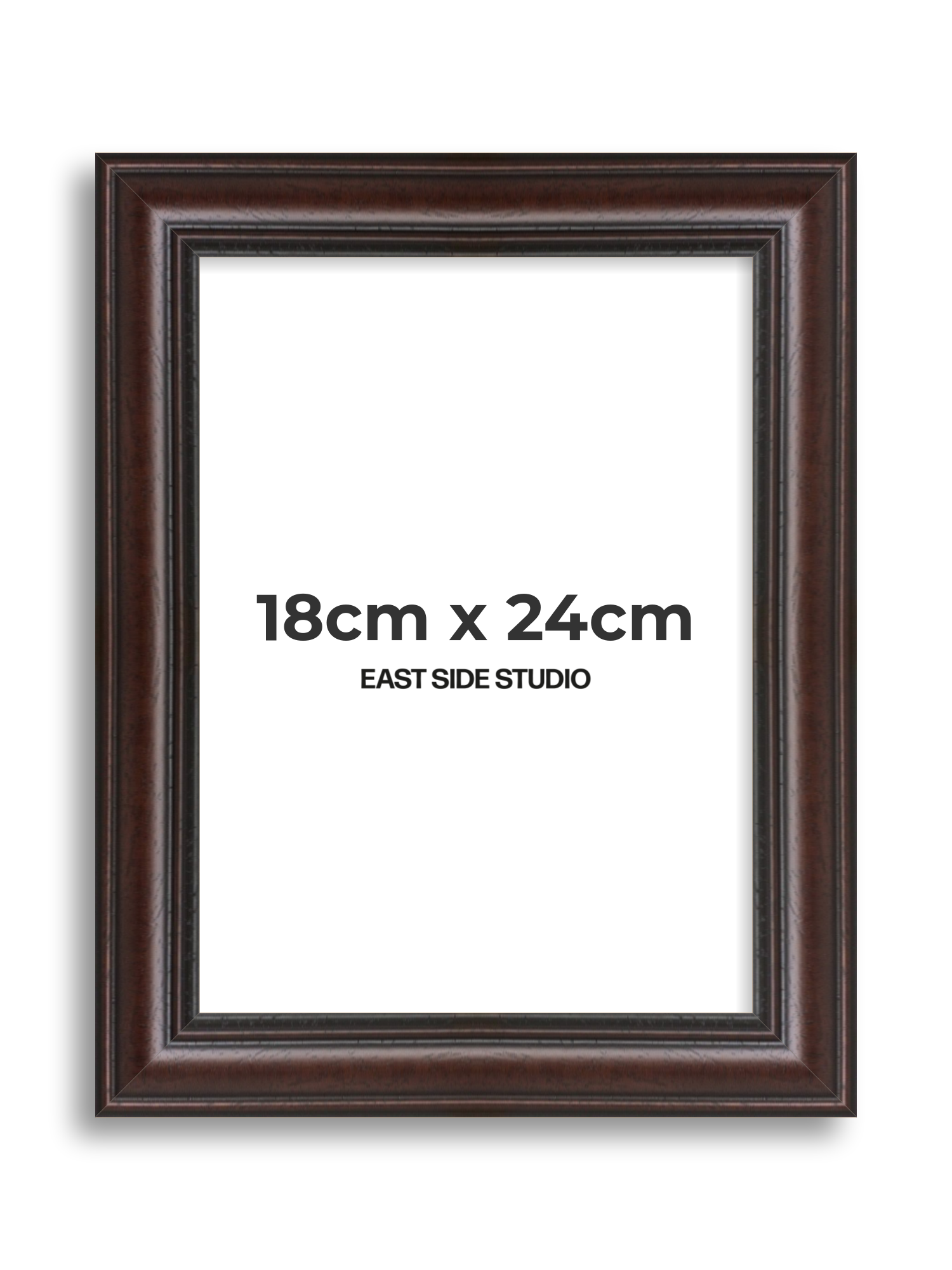 Antique Mahogany 18cm x 24cm picture frame