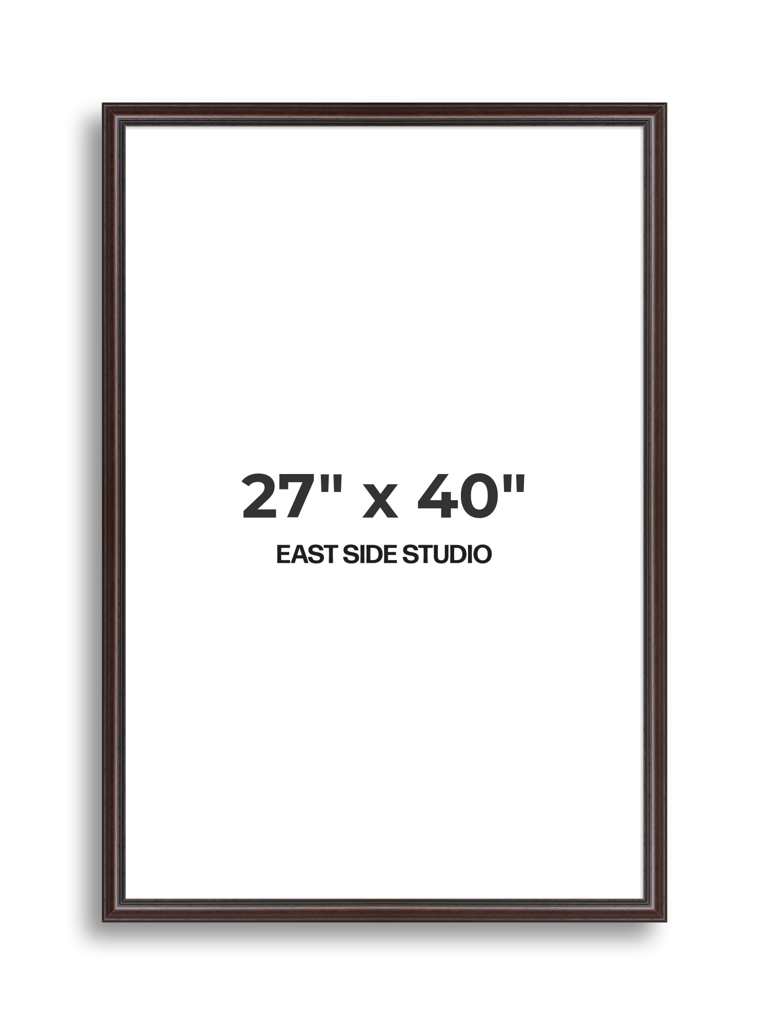 Antique Mahogany 27" x 40" picture frame