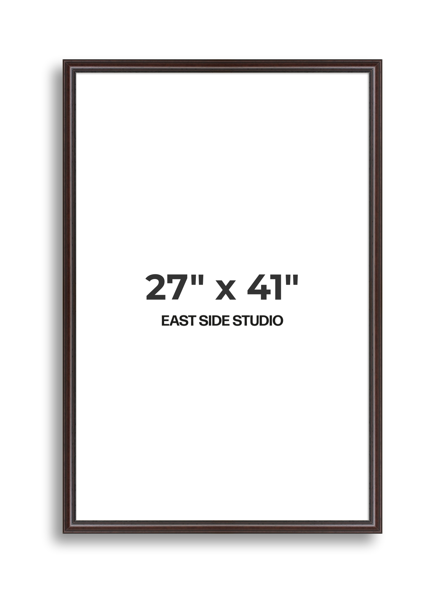 Antique Mahogany 27" x 41" picture frame